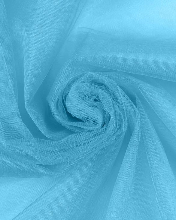 Фатин в рулоне средней жесткости (бирюзово-голубой) FKN-27-roll