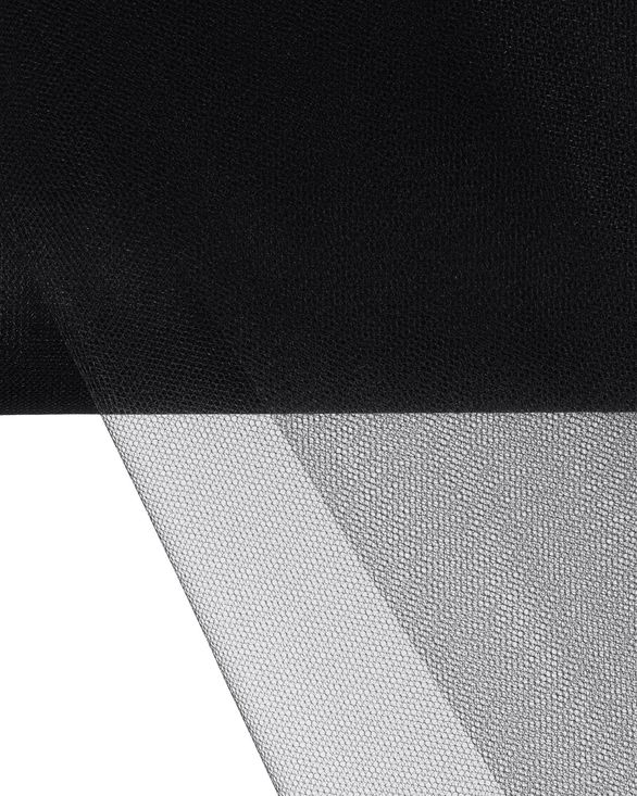 Фатин в рулоне средней жесткости (черный) FKN-52-roll