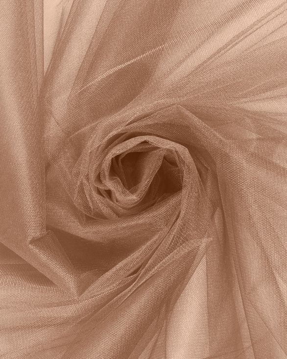 Фатин в рулоне средней жесткости (темно-бежевый) FKN-62-roll