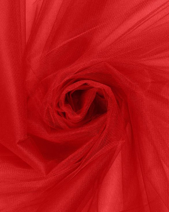 Фатин в рулоне средней жесткости (алый) FKN-70-roll